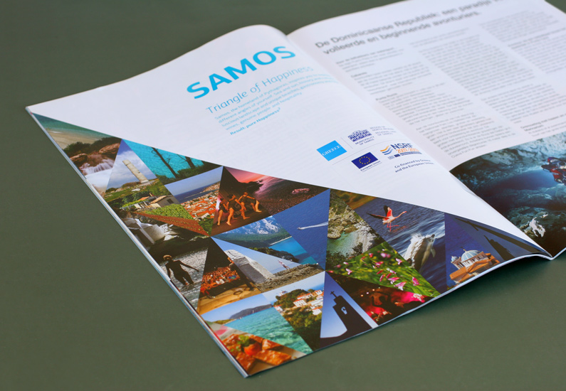 Printed advertisement in "Travel Pro" magazine