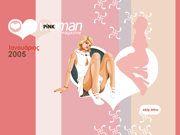 website animated intro and screen saver